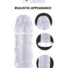 8.5 Inch Insertable Big Crystal Clear dildo and Realistic Dildos Realistic Soft Dildos Suction Cup Adult Women