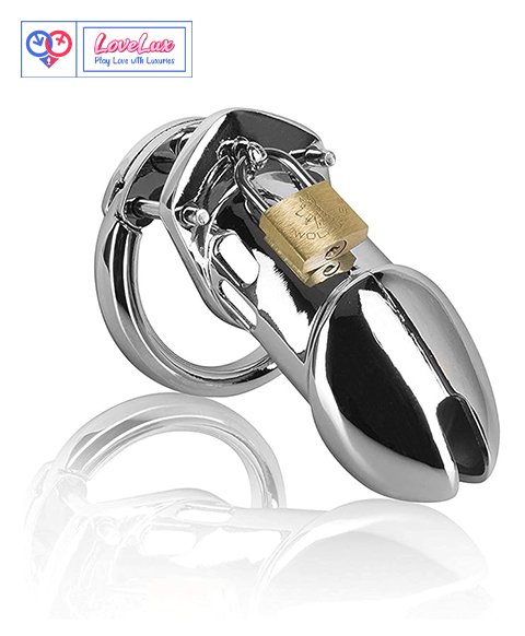 Chastity Cage Metal Compare to CB-6000 Shorter Version Heavy Metal Chastity Device Ordered by Mistress (Long Tube, 40mm)