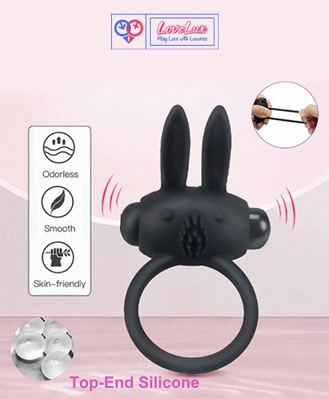 Rabbit Cock Ring with Vibration