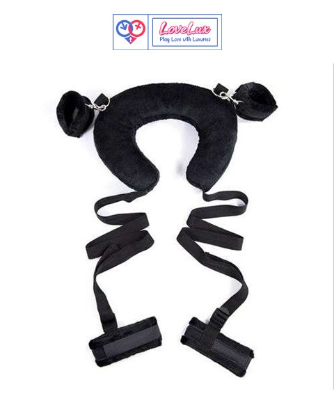 Soft pillow open leg Neck to Ankle Restraints For Women