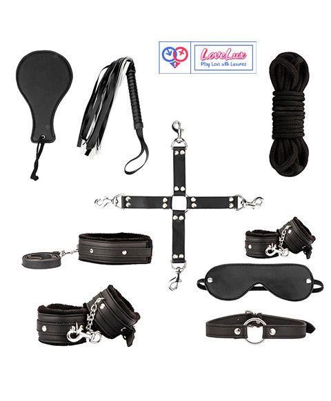 10 Piece Premium BDSM Set Black