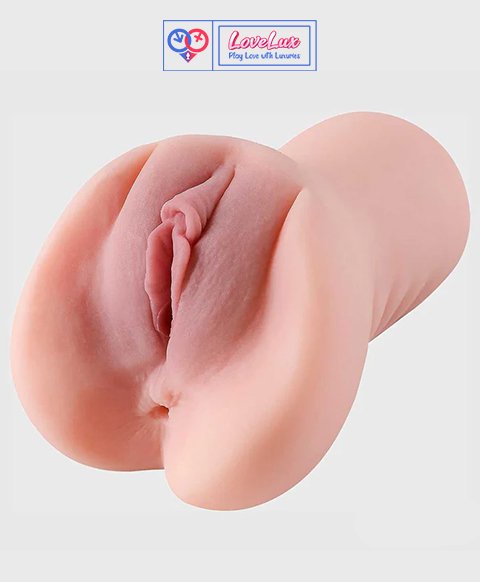 2 in 1 Pocket Pussy with Realistic Textured Vagina and Tight Anus