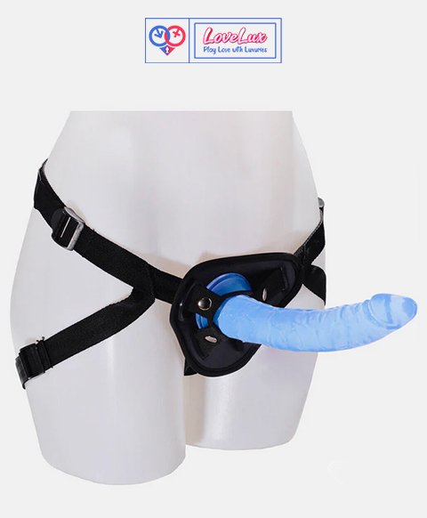 8" Realistic Strap-On Dildo with Harness