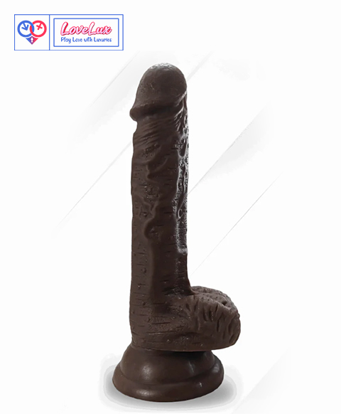 7 Inch Realistic Brown Silicone Dildo