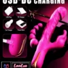3 in 1 rabbit vibrator anal beads dildo 10 mode dual stimulation vibrator Pink Color India by LoveLuxToys