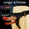Pretty Love Hollow Strap-On Double Dildo Adjustable Harness Belt skin tone India by LoveLuxToys