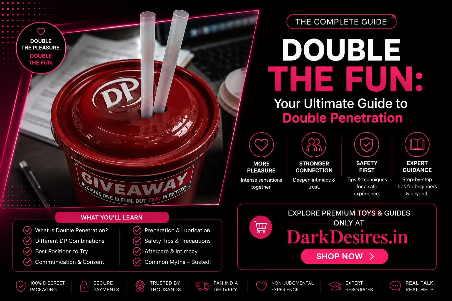Double Penetration: A Complete Beginner's Guide for Couples and Solo Play in India by LoveLuxToys