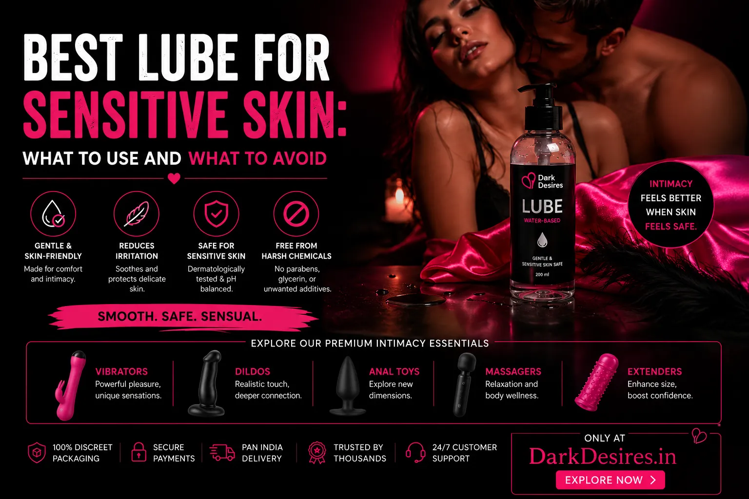 Best Lube for Sensitive Skin in India: What to Use, What to Avoid, and Why It Matters